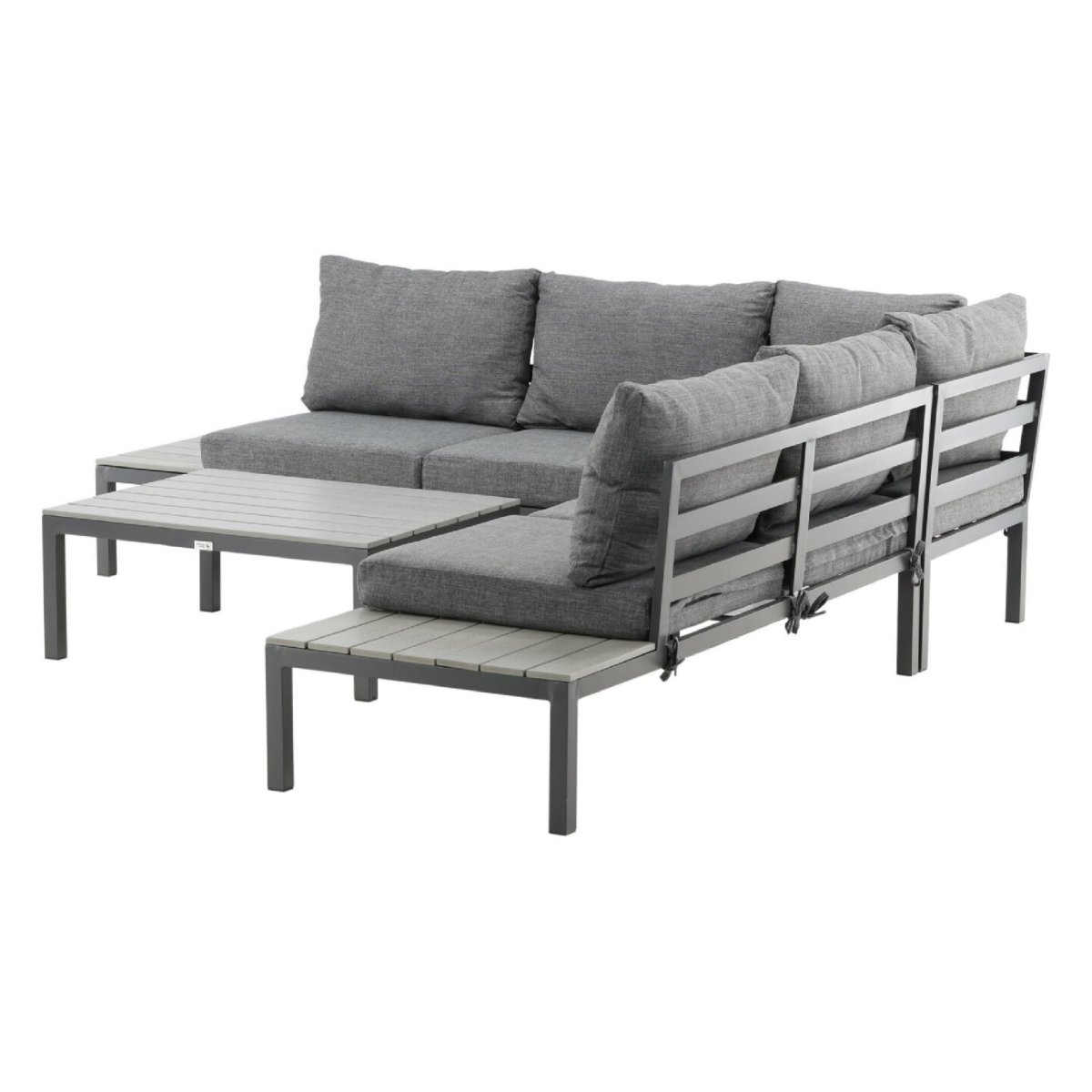 Nest of Nora Hoek loungeset aluminium met kussens – Donkergrijs - Afbeelding 3