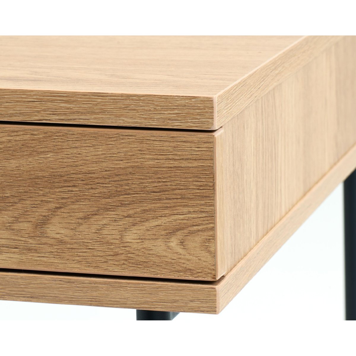 Nest of Nora Bureau Hilda – 120×60 met lade – Houten blad en zwart stalen onderstel – Naturel - Afbeelding 8