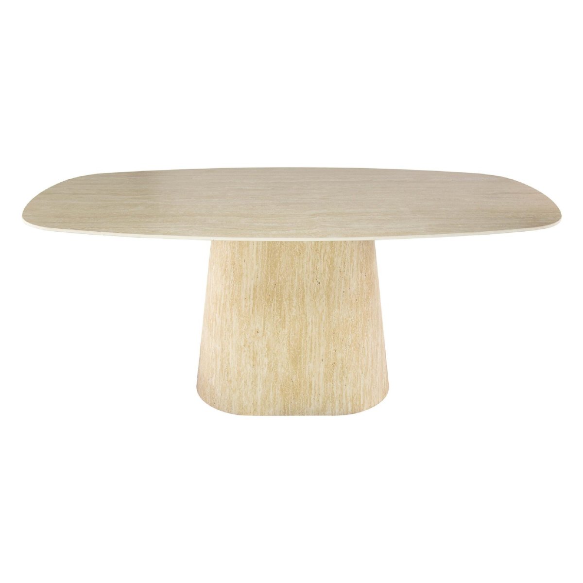 Nest of Nora Eettafel deens ovaal 180 cm – Keramiek travertin