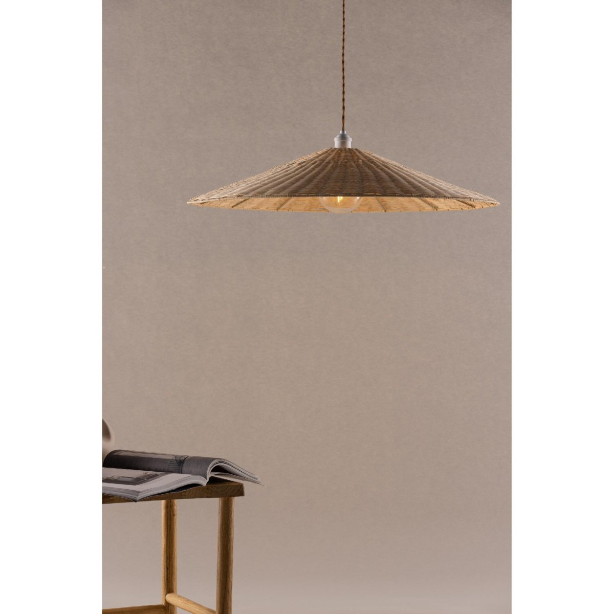 Nest of Nora Rotan hanglamp rond – Nature - Afbeelding 7