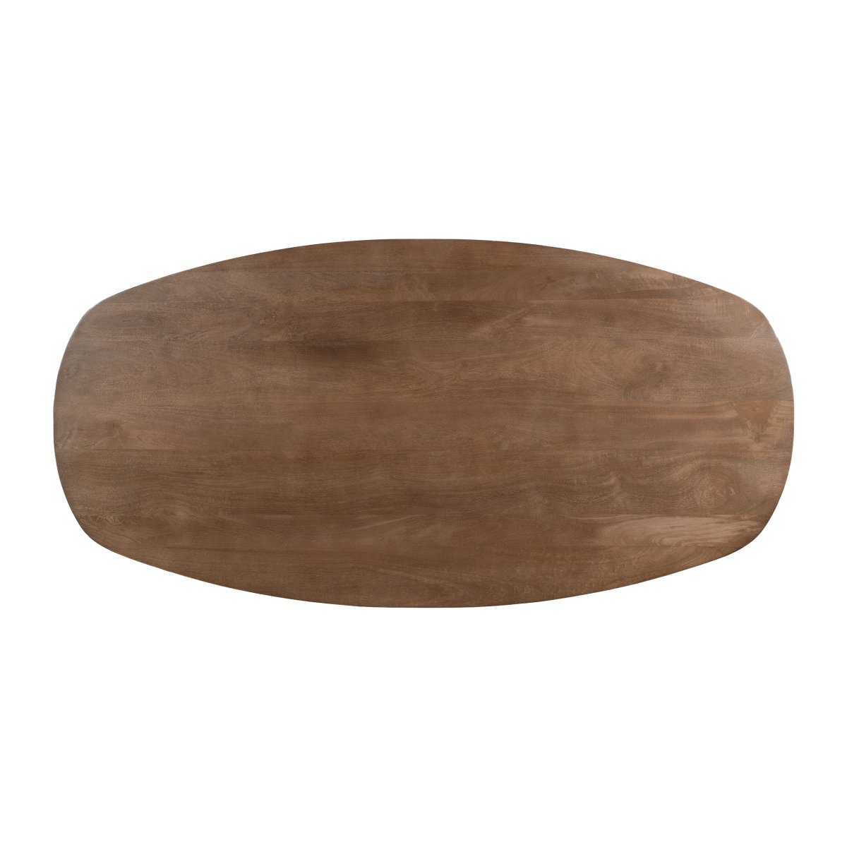 QUVIO Eettafel Sofia – Deens Ovaal – 220 x 110 cm – Stalen kruispoot – FSC® gecertificeerd mangohout – Bruin - Afbeelding 7