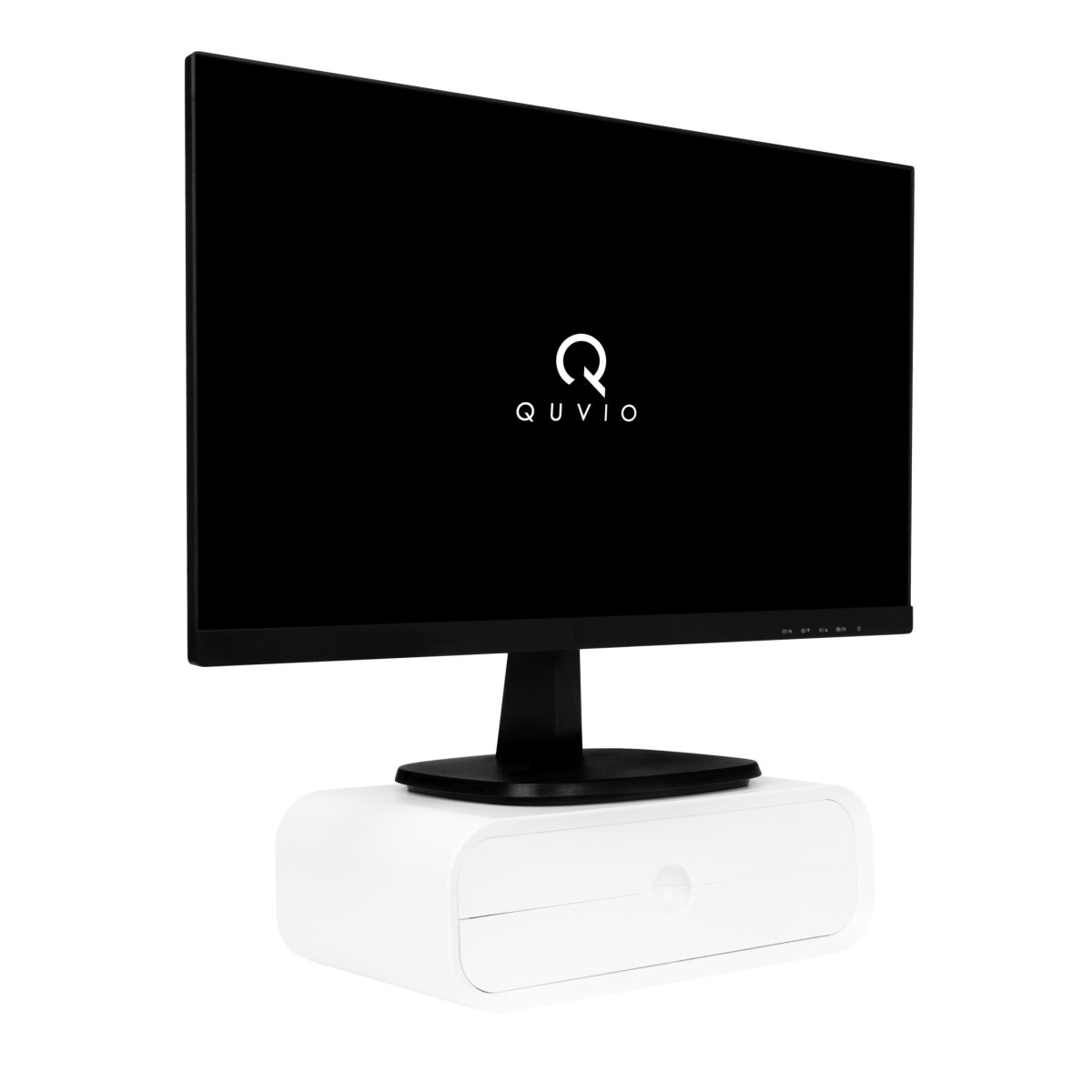 QUVIO Monitorstandaard – Incl. 2 Opberglades