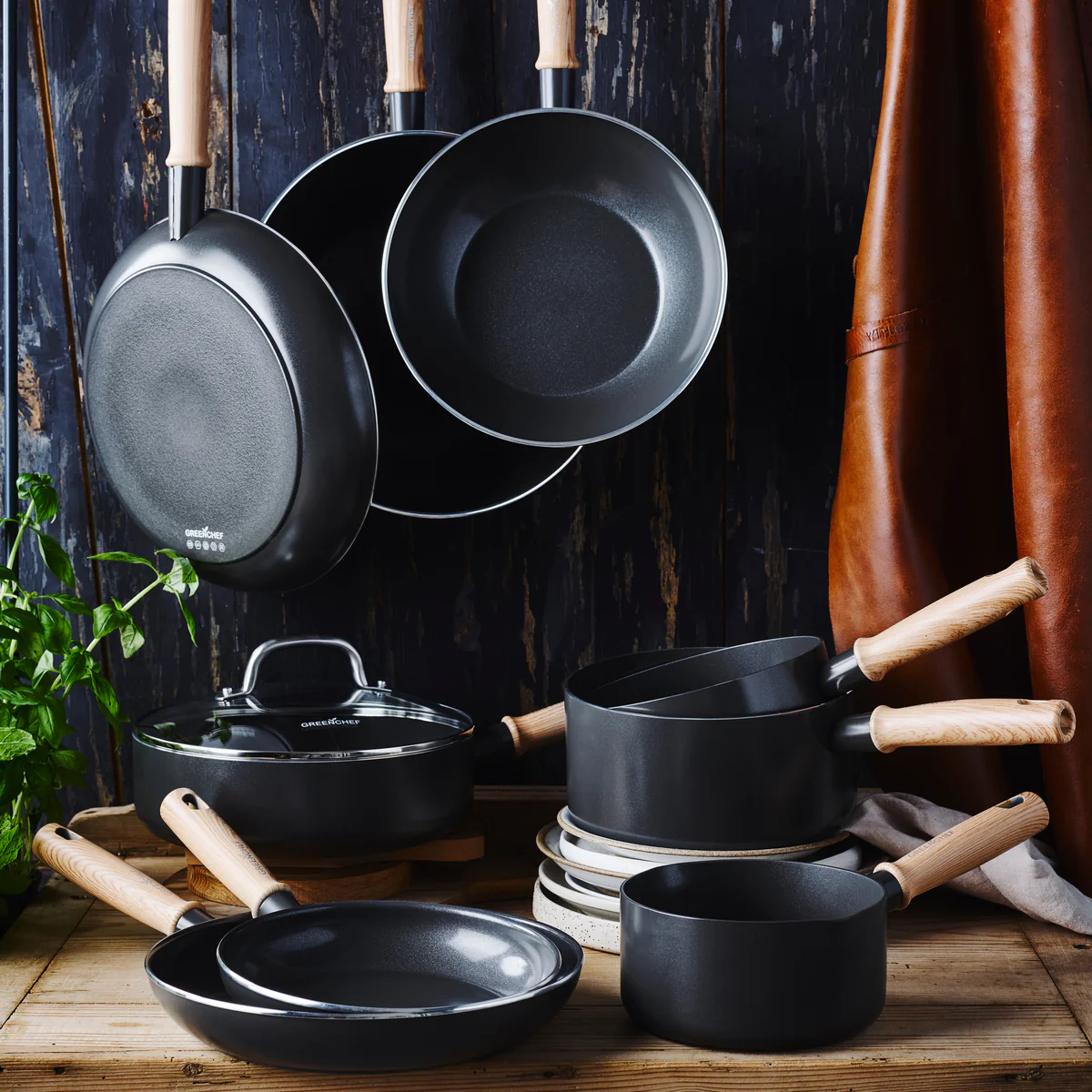 GreenChef Vintage Steelpan 18cm/2.1L - Afbeelding 3