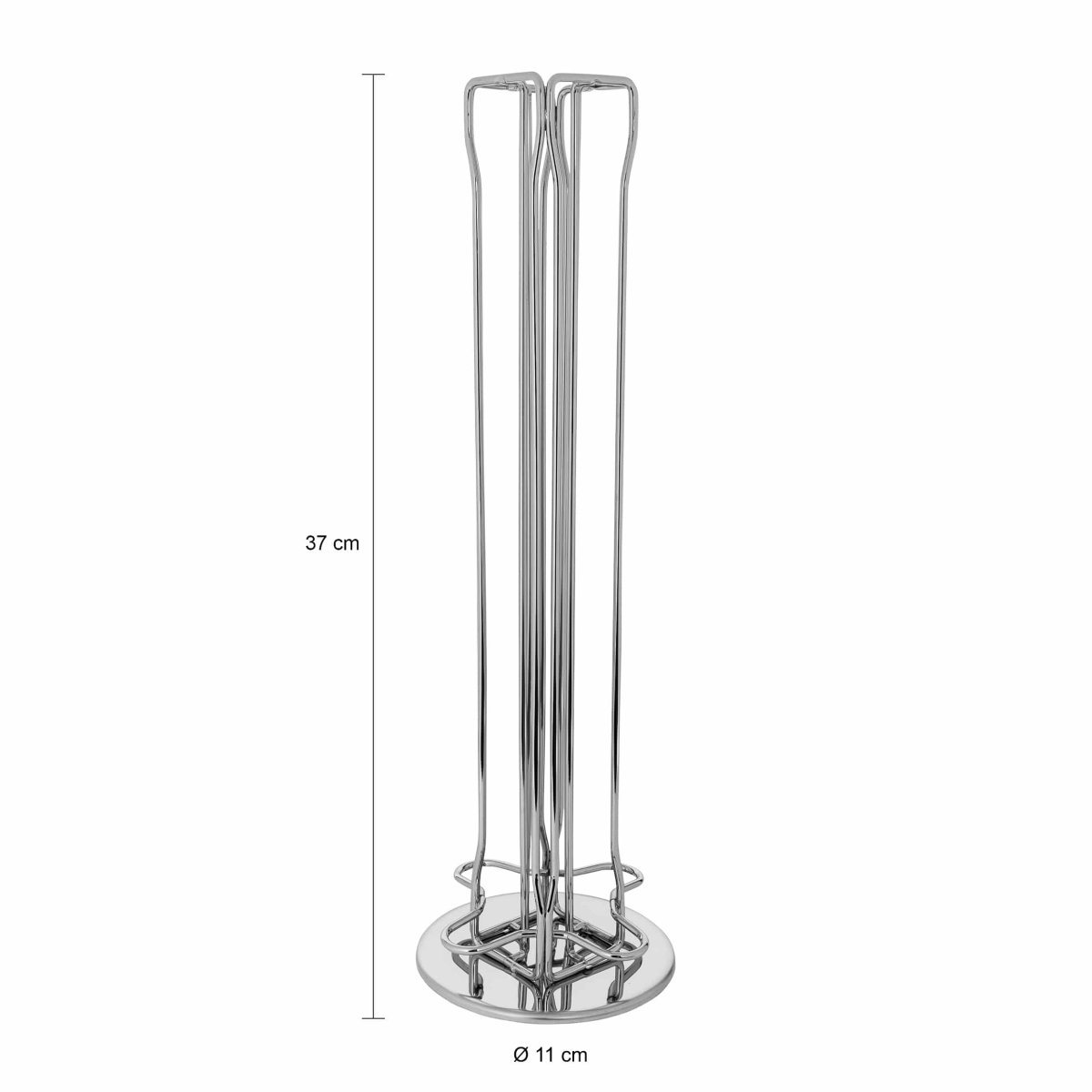 QUVIO Koffiecup houder voor 40 cups – Metaal – Zilver - Afbeelding 4