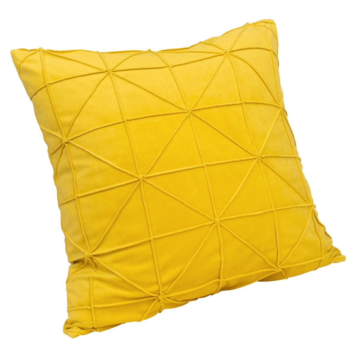 QUVIO Kussenhoes – Fluweel – 50 x 50 cm – Okergeel - Afbeelding 4