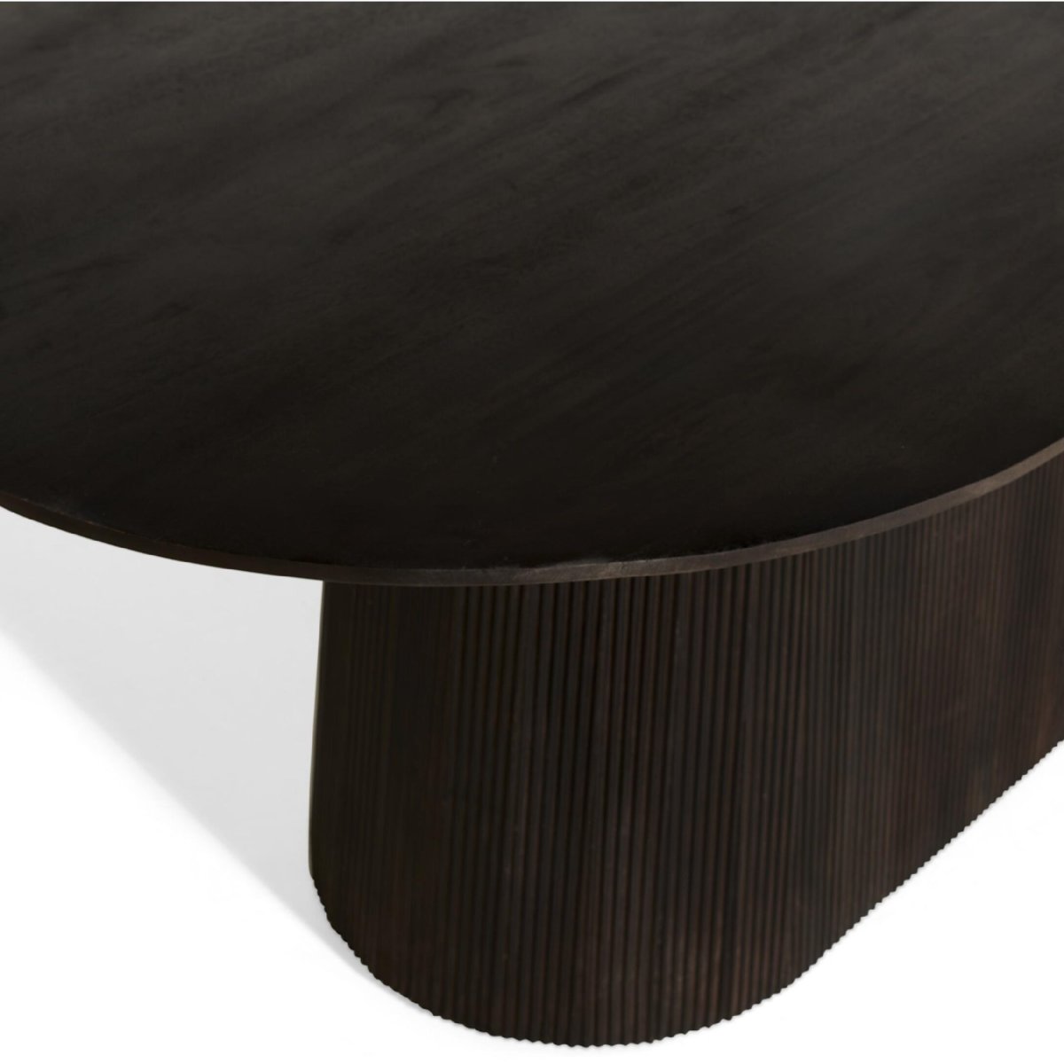 Nest of Nora Ovale mangohouten eettafel Nala – 180 cm – Donkerbruin - Afbeelding 7