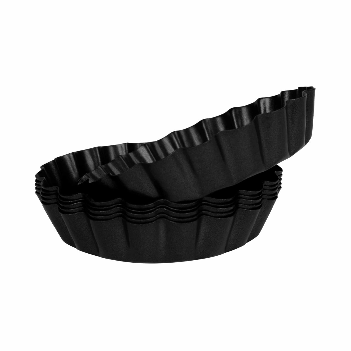 Krumble Quichevormpjes – Set van 6 – Metaal – Diameter 10 cm – Donkergrijs - Afbeelding 4