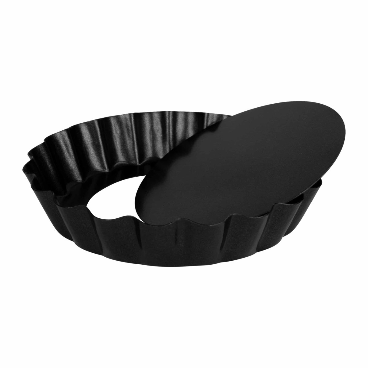 Krumble Quichevormpjes – Set van 6 – Metaal – Diameter 10 cm – Donkergrijs - Afbeelding 5