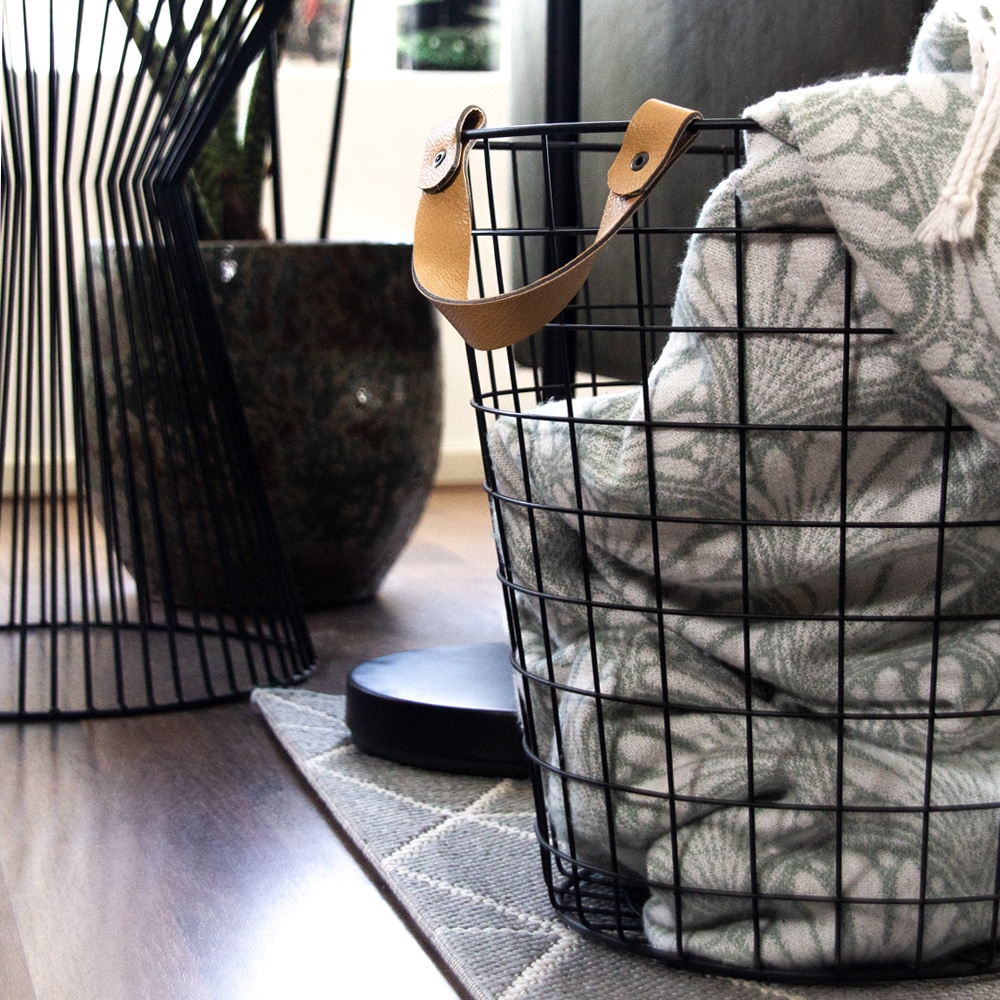 QUVIO Opbergmand draadstaal – Klein – 32 x 32 x 33 cm - Afbeelding 7