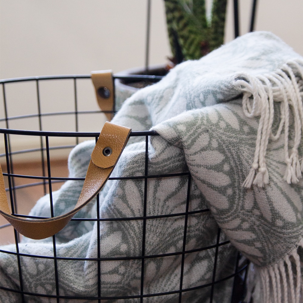 QUVIO Opbergmand draadstaal – Klein – 32 x 32 x 33 cm - Afbeelding 8