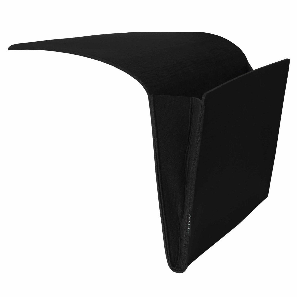 QUVIO Opbergzak voor aan bed of bank – Vilten – Zwart - Afbeelding 4