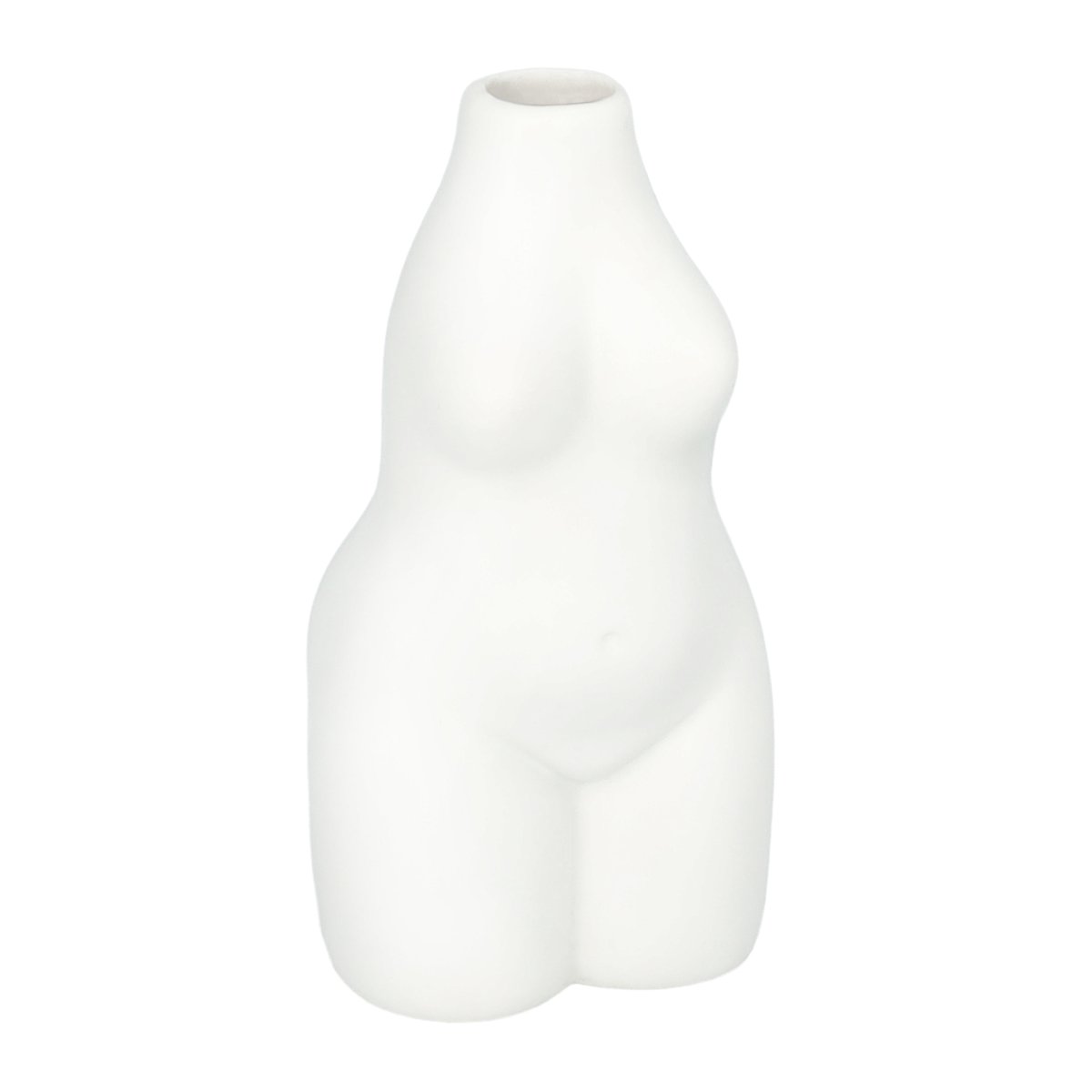 QUVIO Vaas – Keramiek – Lichaam – Wit - Afbeelding 5