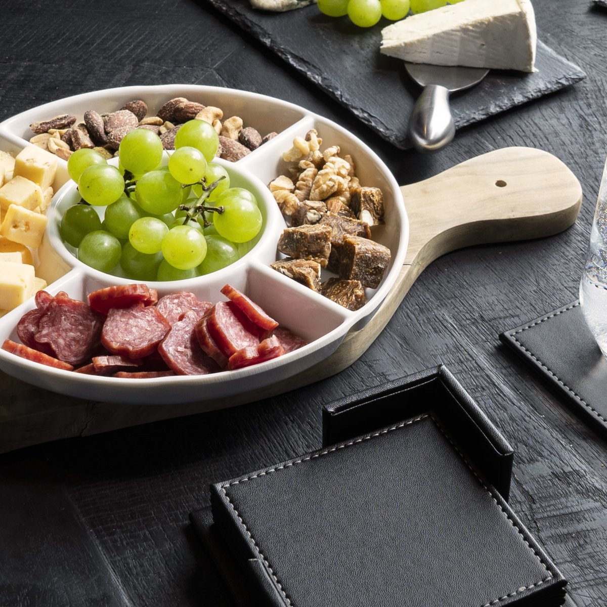 Krumble Tapasbord met 5 vakken – Wit – Klein - Afbeelding 6