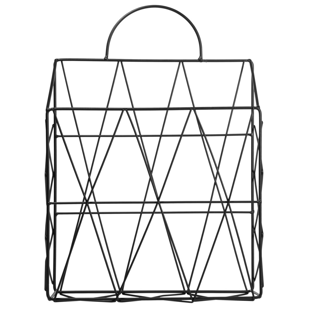 QUVIO Tijdschriftenrek voor wandmontage – Draadstaal – 10.5 x 25 x 37 cm - Afbeelding 4