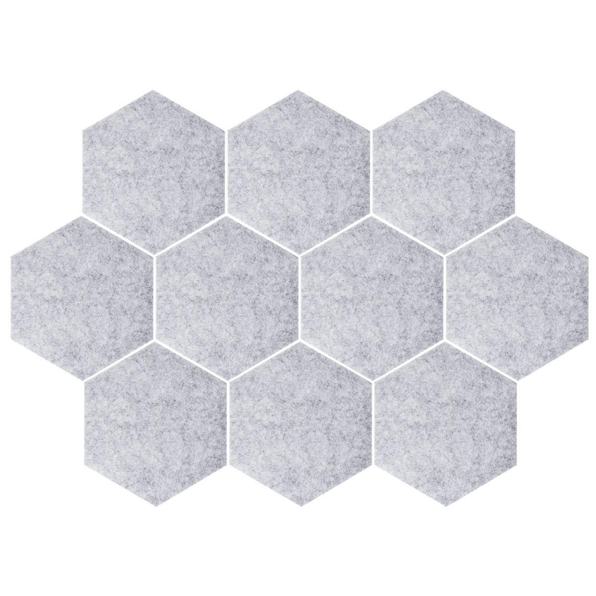 QUVIO Memobord – Hexagon Bulletin board – Set van 10 – Vilt - Afbeelding 2