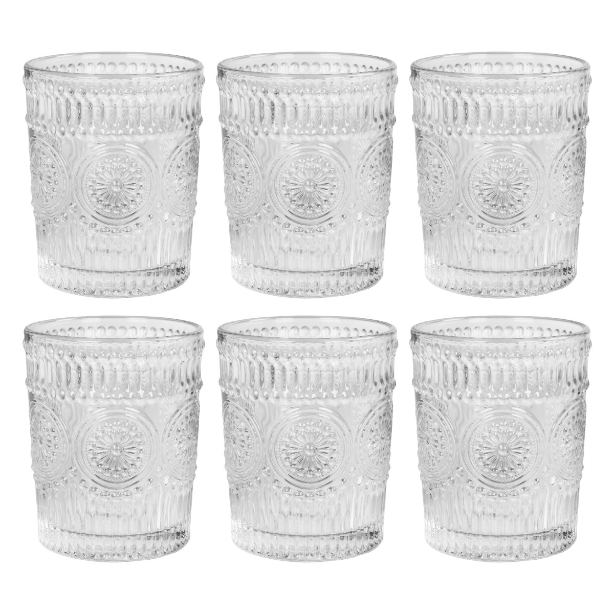 Krumble Waterglas – Set van 6 – Transparant