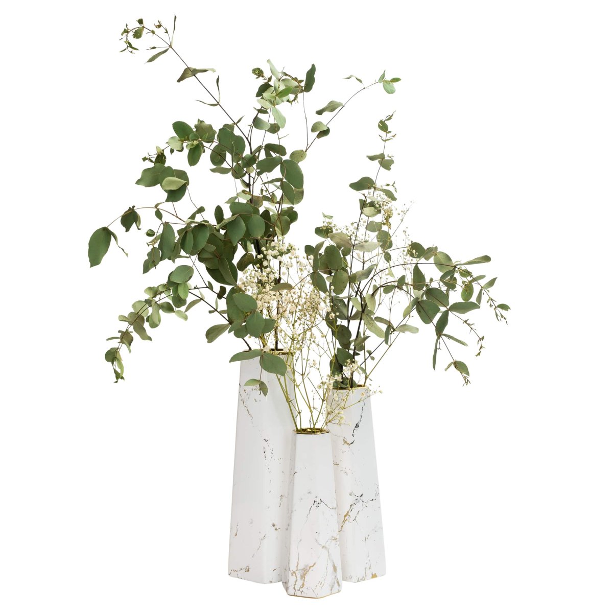 QUVIO Vaas – Marble look – Keramiek - Afbeelding 5