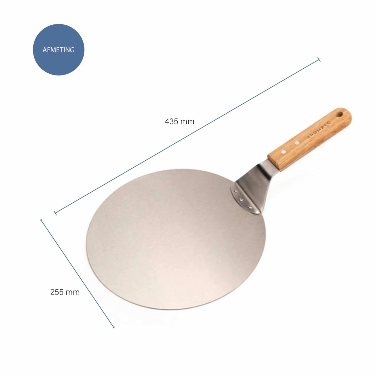 Krumble Pizzaschep – RVS – 25,5 cm diameter - Afbeelding 5